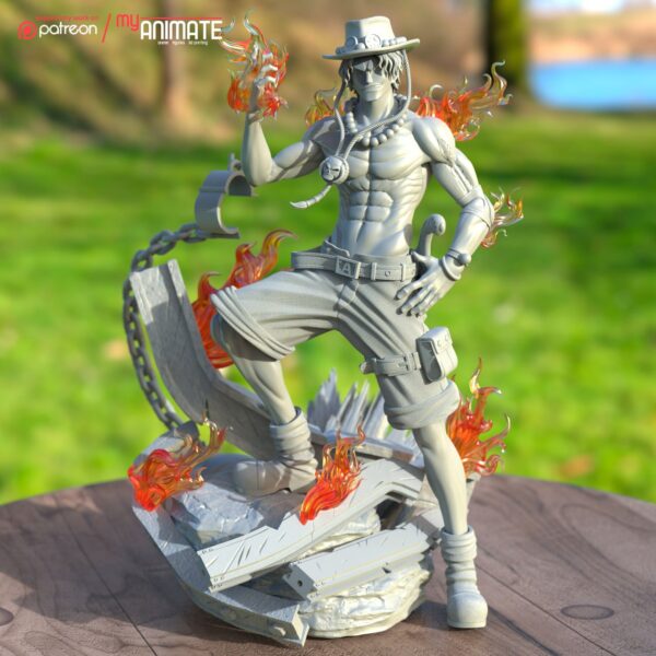 Portgas D. Ace - One Piece STL 3D PRINTING